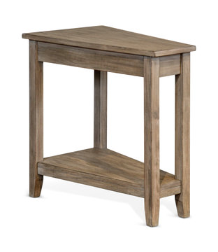 image Angled Chairside Table - Tobacco Leaf