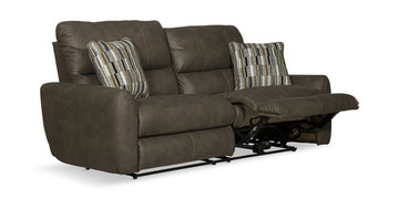 Bronx Power Reclining Sofa - Pebble
