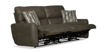 Bronx Power Reclining Sofa - Pebble