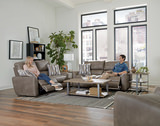 Bronx Power Reclining Sofa - Pebble thumbnail 10