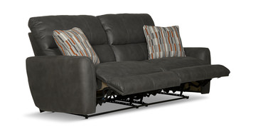 Bronx Reclining Sofa - Charcoal