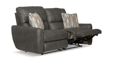 Bronx Reclining Loveseat - Charcoal