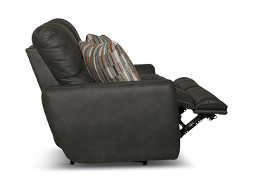 Bronx Reclining Loveseat - Charcoal