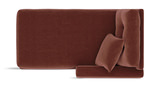 ModularOne Right Arm Chaise - Merlot thumbnail 3