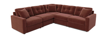 ModularOne 5 Piece Sectional - Merlot