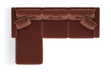 ModularOne 3 Piece Sectional - Merlot thumbnail 3