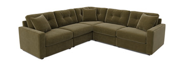image ModularOne 5 Piece Sectional - Moss