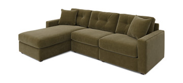 image ModularOne 3 Piece Sectional - Moss