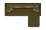 ModularOne 3 Piece Sectional - Moss thumbnail 3