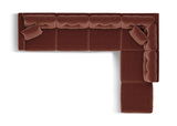 ModularOne 6 Piece Sectional - Merlot thumbnail 3