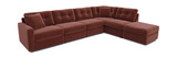 ModularOne 6 Piece Sectional - Merlot thumbnail 1