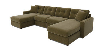 image ModularOne 4 Piece Sectional - Moss