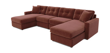ModularOne 4 Piece Sectional - Merlot