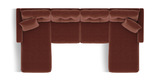 ModularOne 4 Piece Sectional - Merlot thumbnail 3