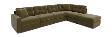 image ModularOne 6 Piece Sectional - Moss