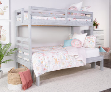 Skyler Twin/Full Bunk Bed - Grey