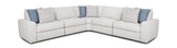 Toronto 5 Piece Power Reclining Sectional - Oyster thumbnail 1