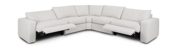 Toronto 5 Piece Power Reclining Sectional - Oyster