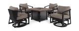 Suton Metro 5 Piece Fire Table Chat Set thumbnail 1