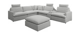 Nokomis 6 Piece Power Sectional With Ottoman thumbnail 1