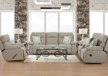 Bennett Reclining Sofa - Taupe