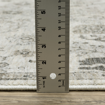 Chamberlain Grey/Ivory Area Rug - 7′10″ X 10′10″