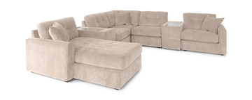 image ModularOne 7 Piece Sectional - Stone