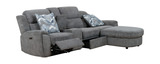 Maya 4 Piece Power Reclining Sectional with Right Chaise - Graphite thumbnail 3