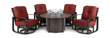 image San Remo Wheaton 5 Piece Fire Table Chat Set