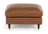 Byron Leather Ottoman thumbnail 2