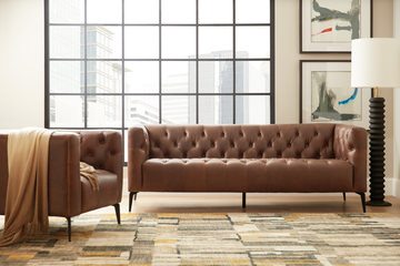 Nicolla Leather Sofa