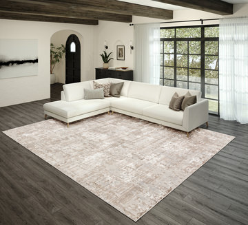 Rhodes Taupe Area Rug - 5′1″ X 7′5″