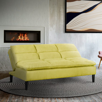 Pascal Convertible Sleeper Sofa - Chartreuse
