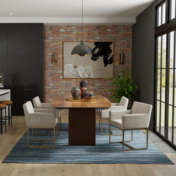 Montane 2 Squiggle Blue Area Rug - 6′0″ X 9′0″