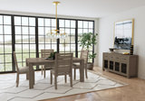 Emerson Dark Taupe Leg Table With 4 Chairs thumbnail 2