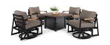 Eden Metro 5 Piece Fire Table Chat Set  thumbnail 3