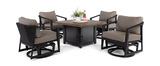 Suton Metro 5 Piece Fire Table Chat Set thumbnail 2
