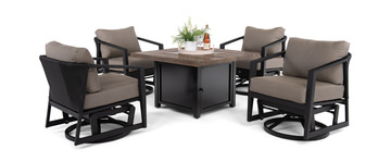 Suton Metro 5 Piece Fire Table Chat Set