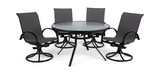 Nautical 5 Piece Patio Dining Set thumbnail 1
