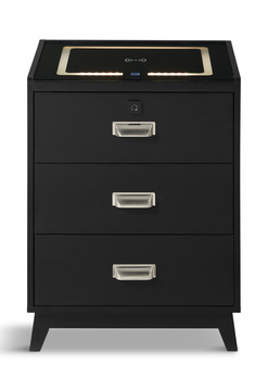 Razor Nightstand With Electronic Features - Black