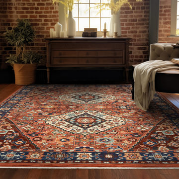 Lilihan Garnet Area Rug - 5′3″ X 7′6″