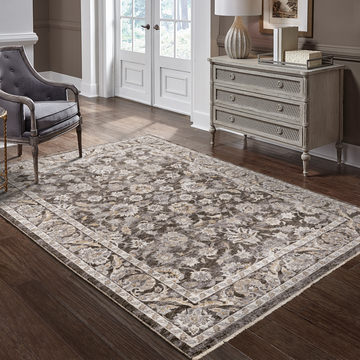 Maharaja Ash Area Rug - 6′7″ X 9′6″