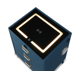 Razor Nightstand With Electronic Features - Blue thumbnail 3