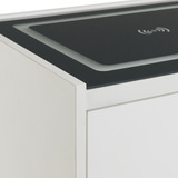 Razor Nightstand With Electronic Features - White thumbnail 6