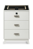 Razor Nightstand With Electronic Features - White thumbnail 2