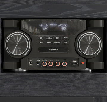 Rave TV Console With Fireplace And Sound System 