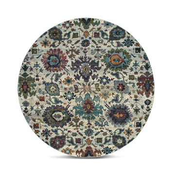 Andorra Cream Area Rug Round - 7′10″ Round