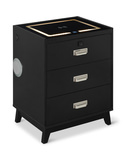 Razor Nightstand With Electronic Features - Black thumbnail 1