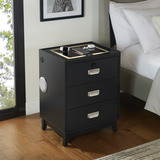 Razor Nightstand With Electronic Features - Black thumbnail 5