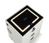 Razor Nightstand With Electronic Features - White thumbnail 3